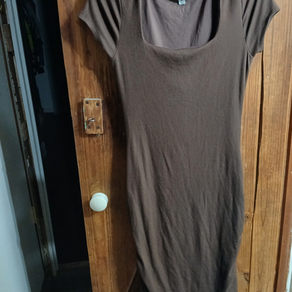 No Boundaries Chocolate Brown Midi Dress